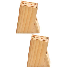 2Pcs Wood Cutter Holder Kitchen Tool Storage Stand