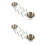 2Pièces Présentoir Taco Cuisine Acier Argenté Résistant 4