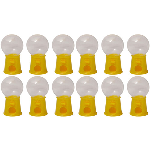 12Pcs Creative Plastic Kids Candy Twisting Gumballs Machine