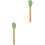 2Pièces Spatules Cuisson Silicone Vert Flexibles Ustensiles Cuisine 4