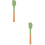 2Pièces Spatules Cuisson Silicone Vert Flexibles Ustensiles Cuisine 7