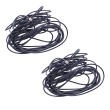 2X 5M Black RP-SMA Male to Female Wifi Antenna Connector Extension Cable