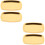 4Pcs Golden Stainless Steel Oval Plates Multi-Functional Baking Trays 6