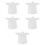 50Pièces Ponchos De Jetables Blancs Avec Poignets Élastiques 6