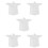 50Pièces Ponchos De Jetables Blancs Avec Poignets Élastiques 7