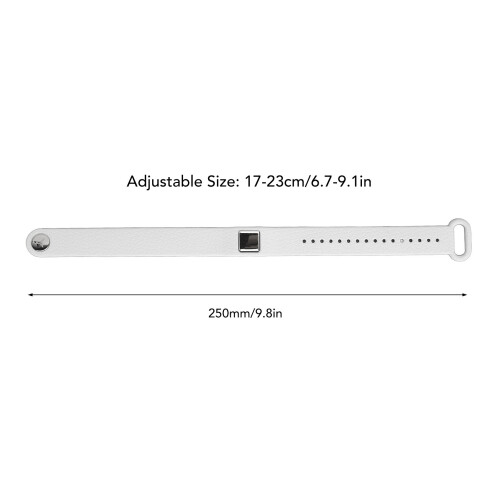 Adjustable Waterproof Silicone Anti-Static Wrist Strap - White, 15x250mm 1