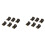 12PCS Brown Plastic Housing CR2032 Button Cell Battery Socket Holder Case 1
