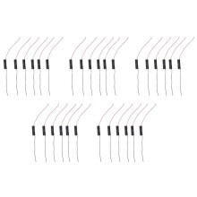 30Pcs Wired Connector 1.5V AAA Battery Holder Plastic Case Storage Box Black