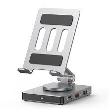 8 in 1 USB C Foldable Docking Station with 360Rotation 5Gbps, TF Reader,PD 100W Phone Hub Holder for /