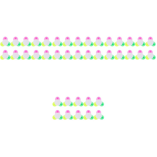 40Pcs Practical Petal Shape Fluorescent Colored Marking Pens 2