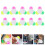 40Pcs Practical Petal Shape Fluorescent Colored Marking Pens 9