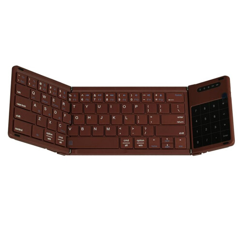 Keyboard Tri-Fold Keyboard with Touchpad Mode/ Numeric Key Mode Rechargeable Wireless Keyboard