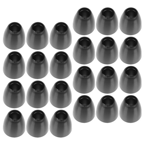 48Pièces Embouts D'oreille Souples Universels Noir Pour Usage 2
