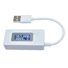 4-30V LCD USB Detector Voltmeter Ammeter Mobile Power Charger Capacity Tester Meter Voltage Current Meter B