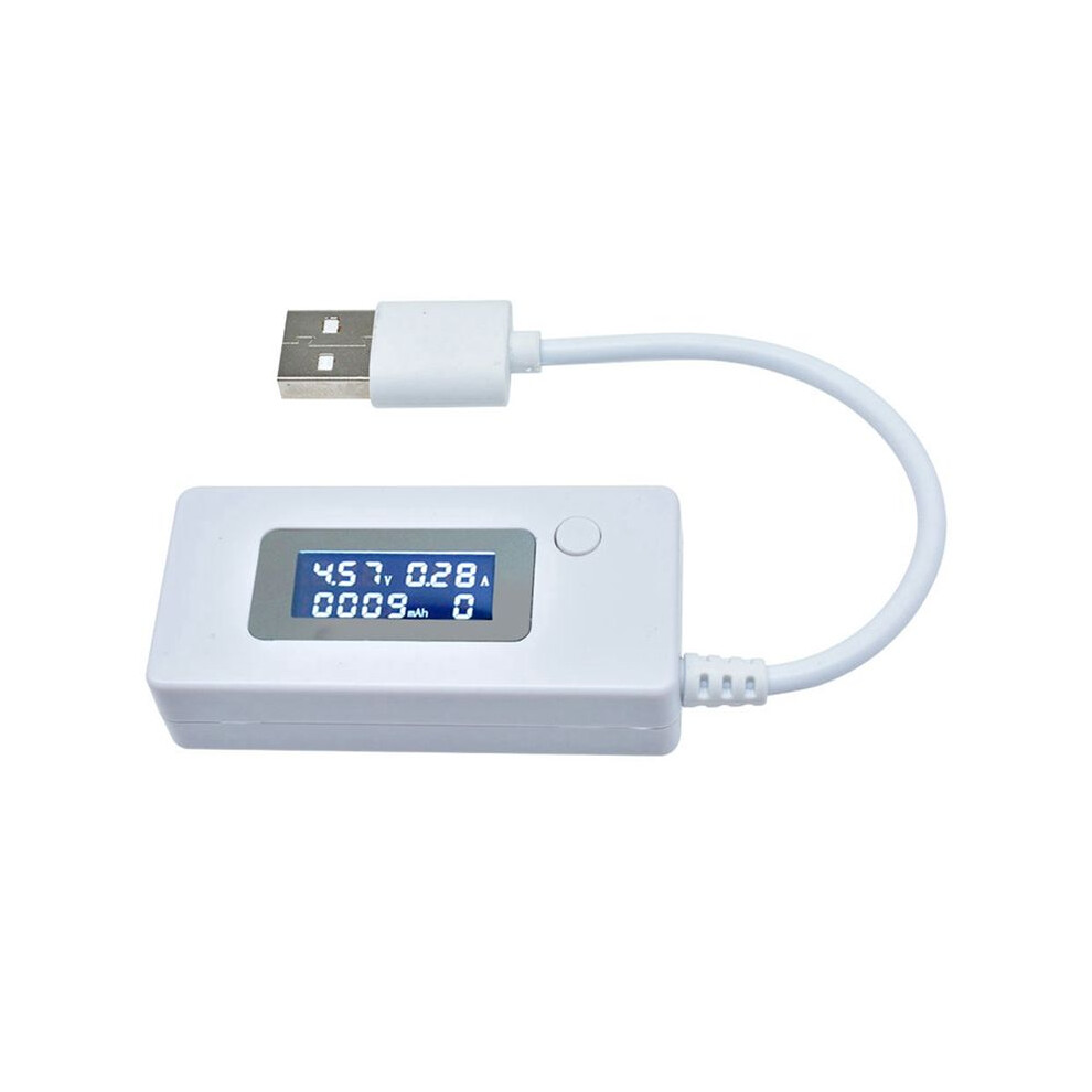 4-30V Lcd Usb Detector Voltmeter Ammeter Mobile Power Charger Capacity Tester Meter Voltage Current Meter B 4712523476175