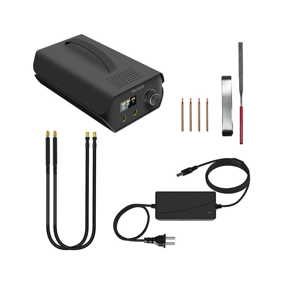 Exogio Docreate 120 Gear Spot Portable Farad Capacitor Spot Dual-Pulse Welding For 18650 Battery Diy Welding Eu Plug