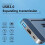For  2 Screen Projcting Conversion Base for  Dock Foldable Stand with 4K -Compatible /Type C /Usb 3.0 6