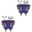 2Ensembles Cape Mascarade Colorée Polyester Pour Danse 3