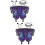 2Ensembles Cape Mascarade Colorée Polyester Pour Danse 7