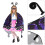 2Ensembles Cape Mascarade Colorée Polyester Pour Danse 9