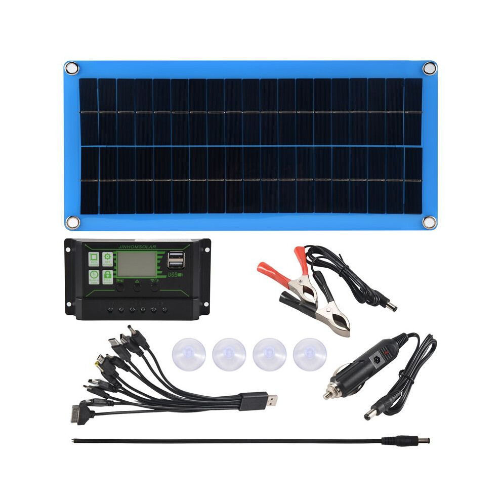 300W Solar Panel 12V 5V Dual Usb Controller Waterproof Monocrystalin Solar Cells Battery Charger -100A 4713278301033