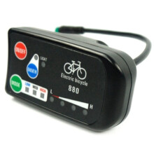 Display de Bicicleta EléTrica 36V 48V Ebike Ligent Painel de Controle Display LCD LED880 Controlador ImpermeáVel para KT