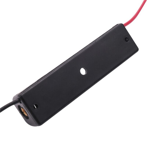 24Pcs Wired Connector 1.5V AAA Battery Holder Plastic Case Storage Box Black 1