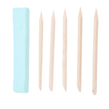 Kit de pâte nettoyante pour montre 1.5x8.5cm 5x7.5cm bâtonnets