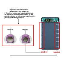 2X 6X18650 Battery Charger Box Power Bank Case 18650 Battery Charging Box for Mobile Phone Charge, Standard Charge Black