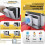 For   OLED Radiator Cooling Dock with Charger and LED Light Multifunctional Game Console Base Cooler 6