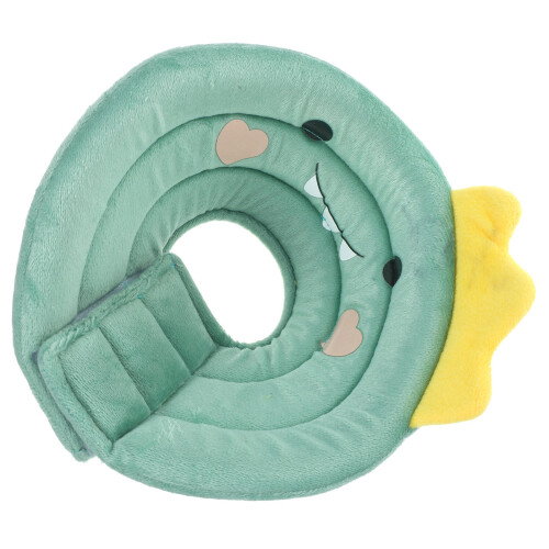3Pcs Comfortable Soft Cat Cone Collar Adjustable Green 1