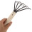 6Pcs Multipurpose Beach Clam Rake Tool with Net Design and Wood Handle 4