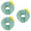 3Pcs Comfortable Soft Cat Cone Collar Adjustable Green 8