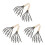 6Pcs Multipurpose Beach Clam Rake Tool with Net Design and Wood Handle 9