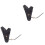 2Pcs Black Archery Hand Covers Bow Arrow Finger Protective Gloves 3