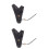 2Pcs Black Archery Hand Covers Bow Arrow Finger Protective Gloves 5