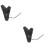 2Pcs Black Archery Hand Covers Bow Arrow Finger Protective Gloves 6