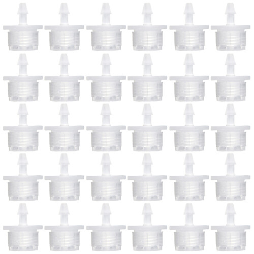 300Pcs White Drip Irrigation Emitters Durable Uv-Resistant for Garden 1
