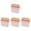 4Pcs Home Use Hanging Trash Can Plastic Waste Container with Flip Lid 2
