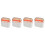 4Pcs Home Use Hanging Trash Can Plastic Waste Container with Flip Lid 4