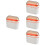 4Pcs Home Use Hanging Trash Can Plastic Waste Container with Flip Lid 6