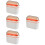 4Pcs Home Use Hanging Trash Can Plastic Waste Container with Flip Lid 7