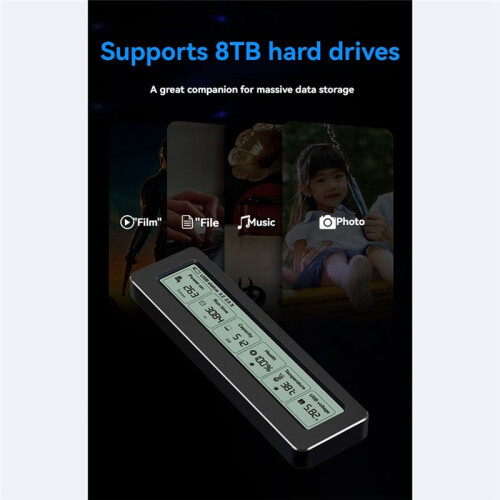 M.2 SSD Case USB3.2 Gen2 Type C 20Gbps PCIe SSD Case M.2 NVME NGFF Enclosure Disk Box Tool Free SSD Enclosure Case 2
