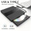 USB3.0 External CD DVD Reader CD/DVD Drive Burner Reader Type-C External Optical Hard Drive Disk for PC Laptop Desktop 2