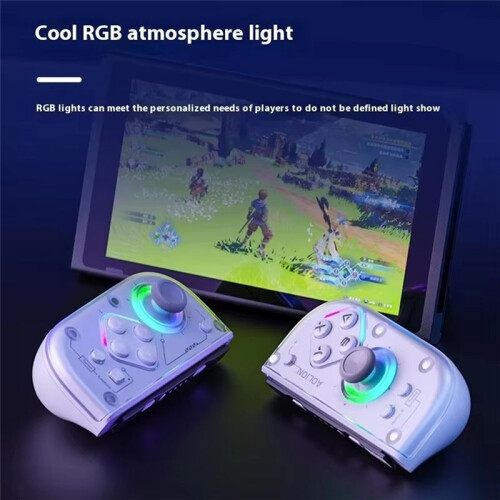 Aolion for  /Lite/Oled Joypad BT 5.2 Game Gamepad with RGB Light Game Controller for IOS PC Android 2