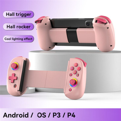 Telescopic D8 Gamepad Controller Joystick 6-Axis Gyro Vibration Wireles  5.2 for Android IOS PS4   A 1