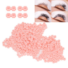 200 pièces Anneau de colle rose 1,3 cm L x 0,4 cm H Gobelet pour cils