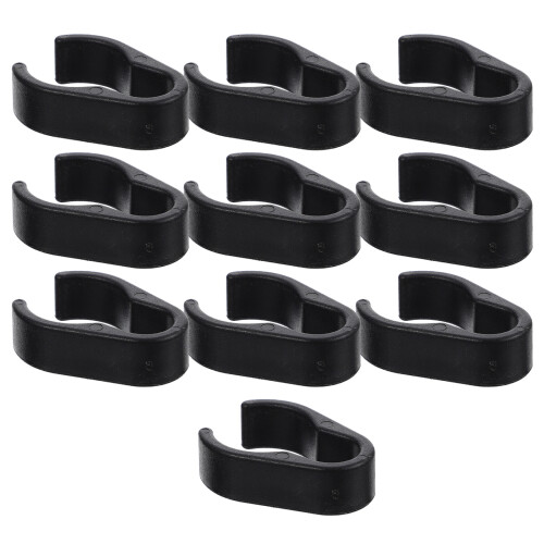 20Pièces Clips Câbles Micro En Plastique Noir Durable Pour Maison 2