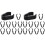 20Pièces Clips Câbles Micro En Plastique Noir Durable Pour Maison 5