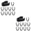 20Pièces Clips Câbles Micro En Plastique Noir Durable Pour Maison 9